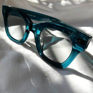 AKILA Nova Sunglasses, Viridia Blue-Green Frame/Grey Lens